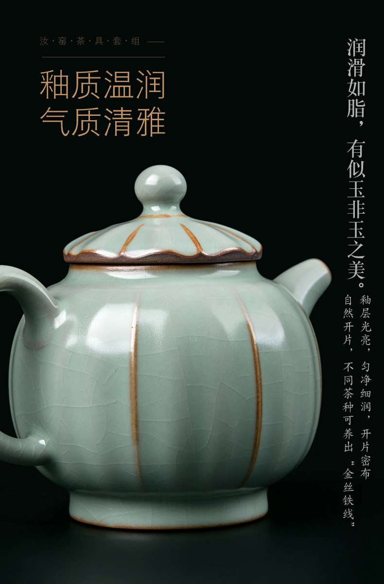 Jingdezhen ceramic your up crack kung fu tea set the home office to receive a visitor receives teapot cups