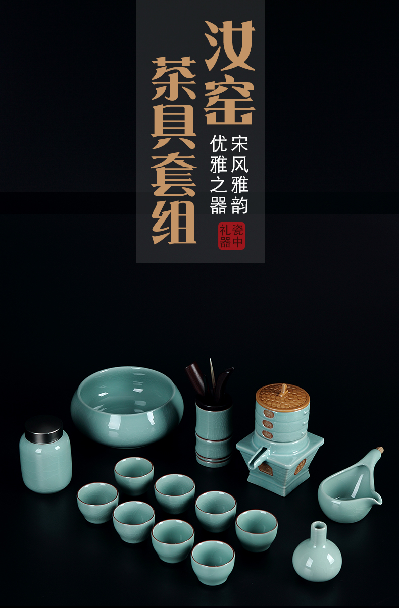 Jingdezhen ceramic semi - automatic lazy stone mill an artifact creative your up crack kung fu tea tea set