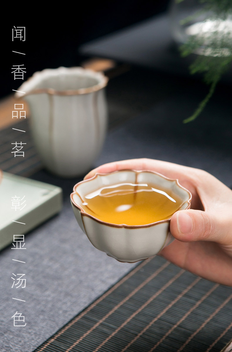 Jingdezhen your up noggin slicing can raise ceramic tea master cup single CPU kung fu tea set your porcelain sample tea cup