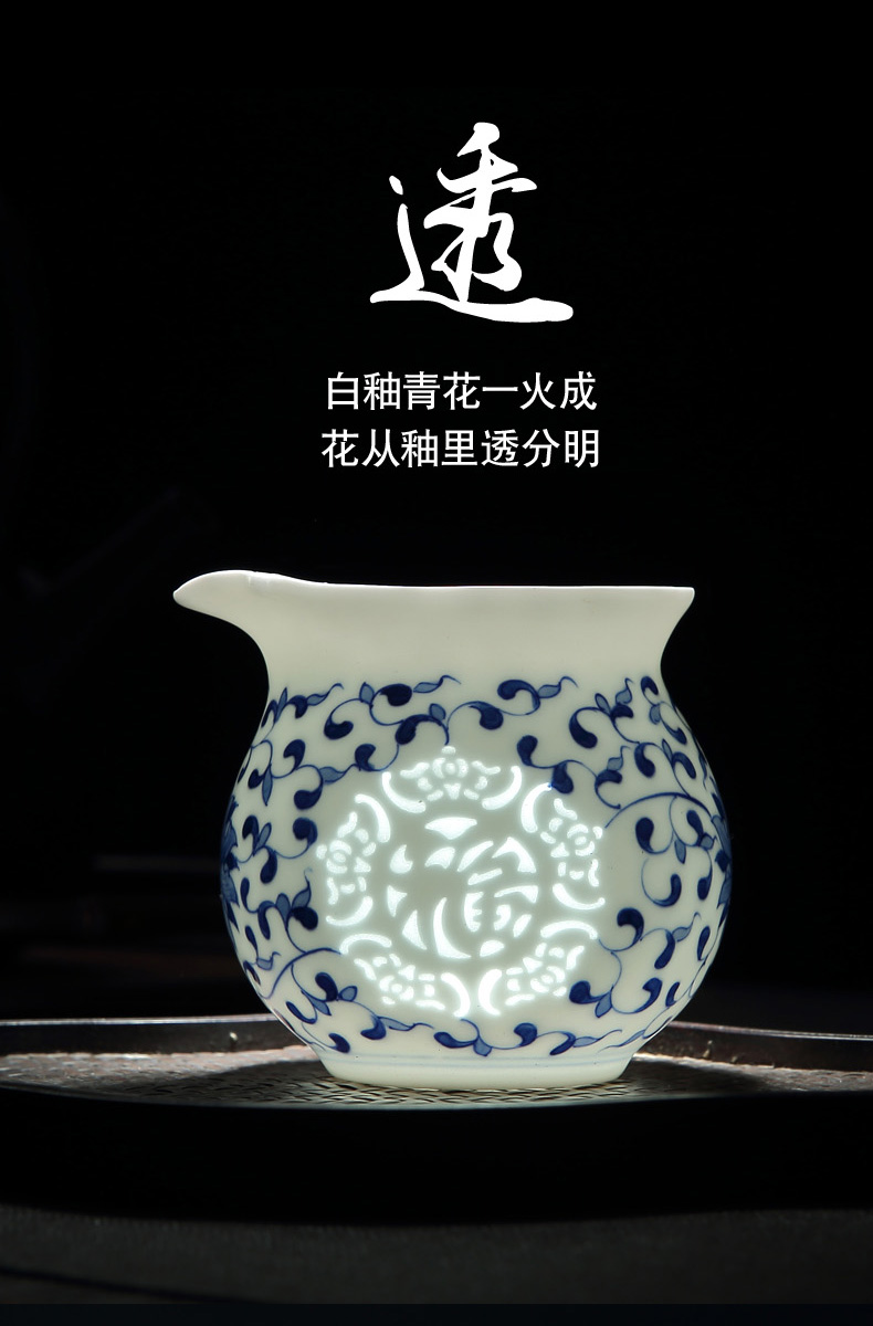 Jingdezhen Chinese lid and exquisite porcelain bowl of tea tea cups hand - made porcelain of kung fu tea set home