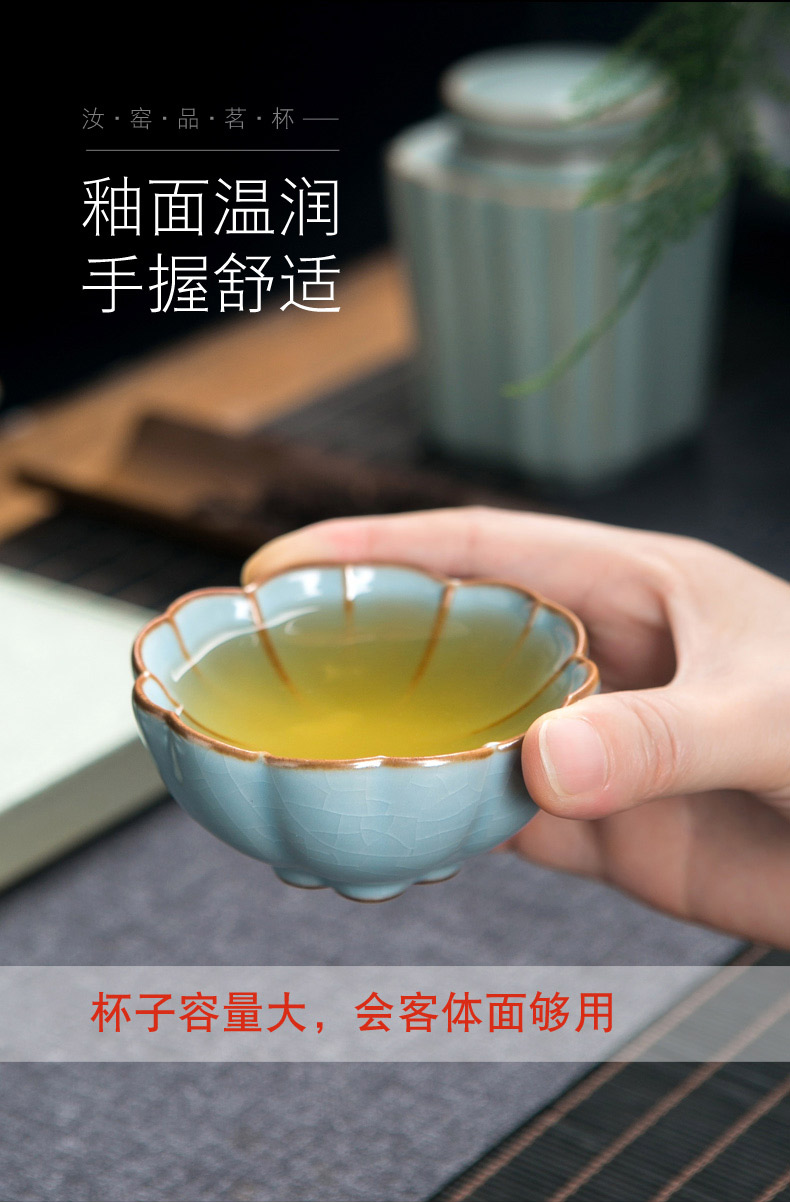 Jingdezhen your up noggin slicing can raise ceramic tea master cup single CPU kung fu tea set your porcelain sample tea cup