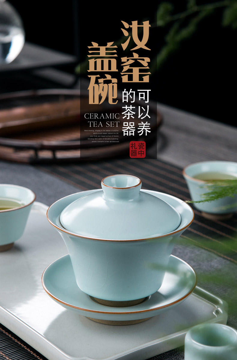 Ice to crack your up tureen single is not a hot cup of jingdezhen ceramic kung fu tea set pure manual three tea bowl