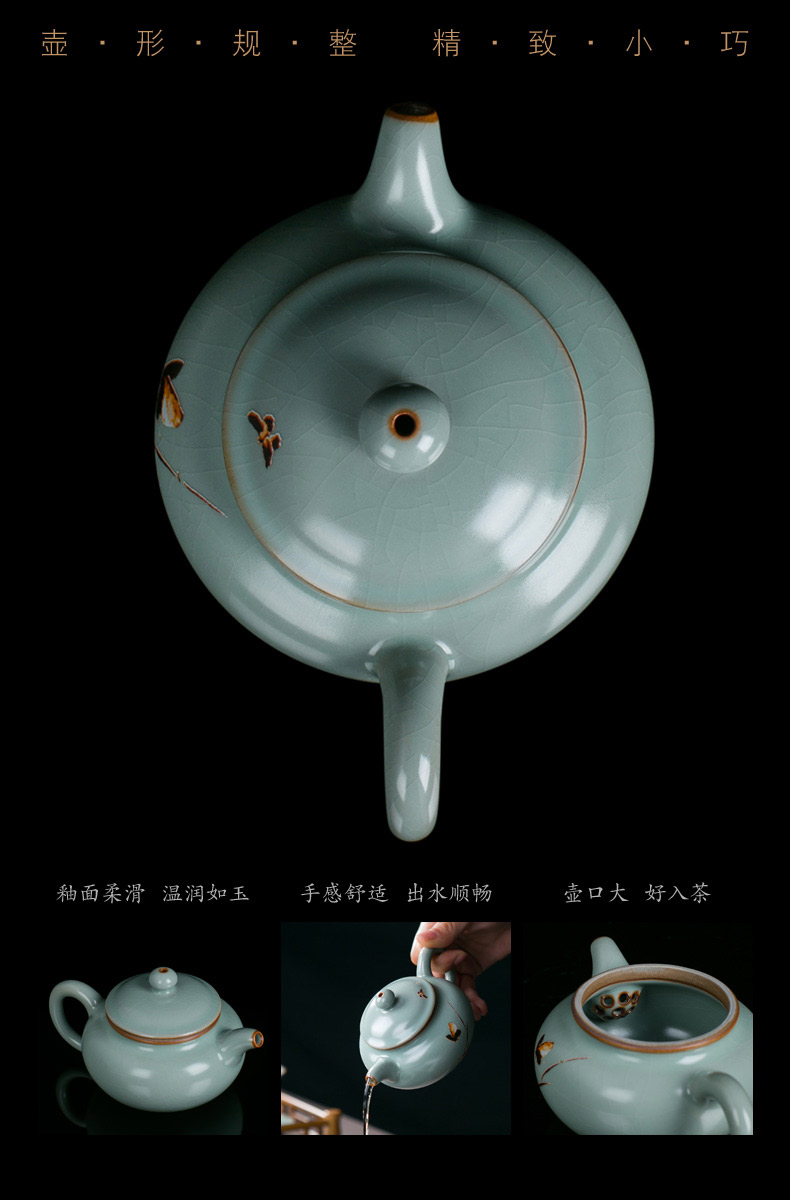 Your up crack kung fu tea set home sitting room open piece of jingdezhen ceramic lid bowl of tea cups