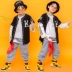 Quần áo hip-hop trẻ em bé trai hip-hop phù hợp với trẻ em hiphop trống biểu diễn trang phục xu hướng trang phục - Trang phục