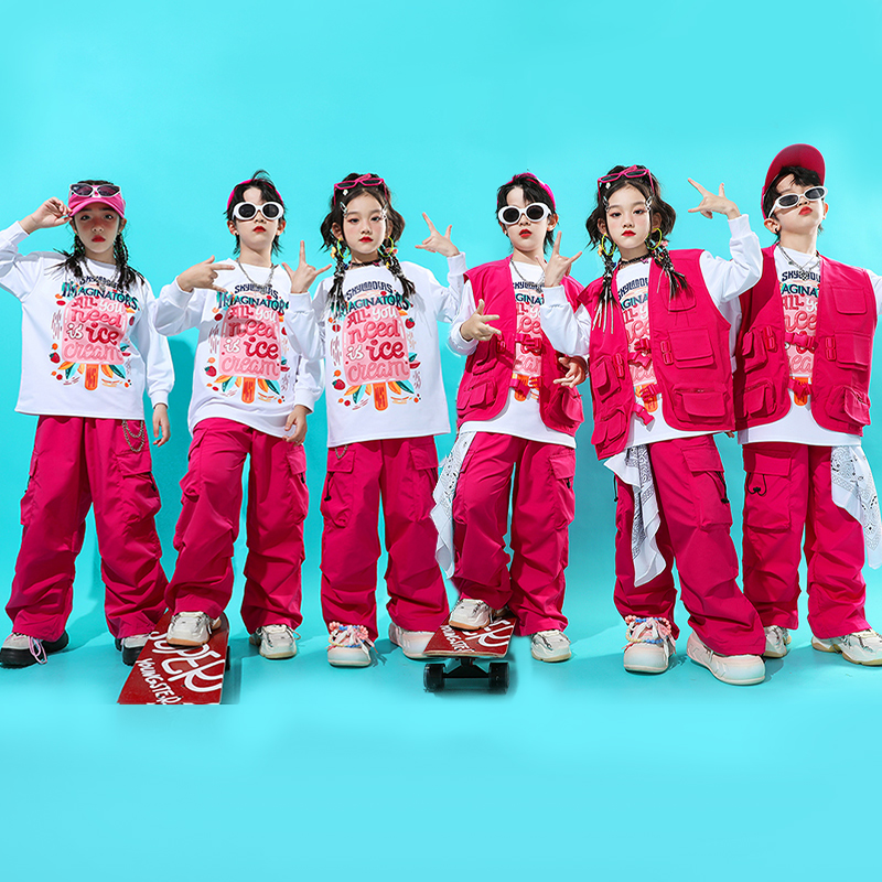 New Year's Day children dopamine out of the boys Street dance Girls jazz dance costumes Shauer models Go show Fried Street Tide-Taobao