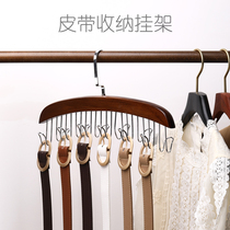 Solid wood belt storage hanger clothing store suspender tie multifunctional hook belt home wardrobe hat rack