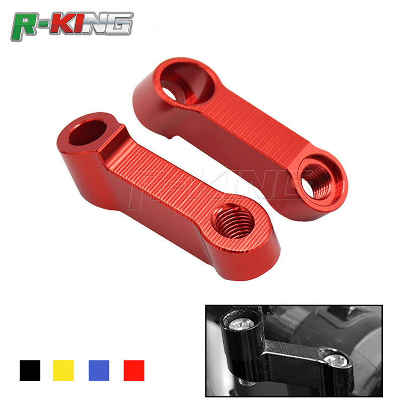 Motorcycle modification accessories motor vehicle rearview mirror forward mirror code small monster mirror widening mirror seat 8-10mm