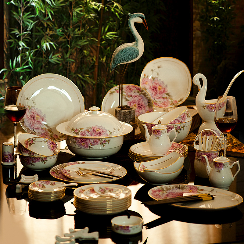 Home dishes suit dishes suit China jingdezhen ceramic ipads China tableware 88 constant