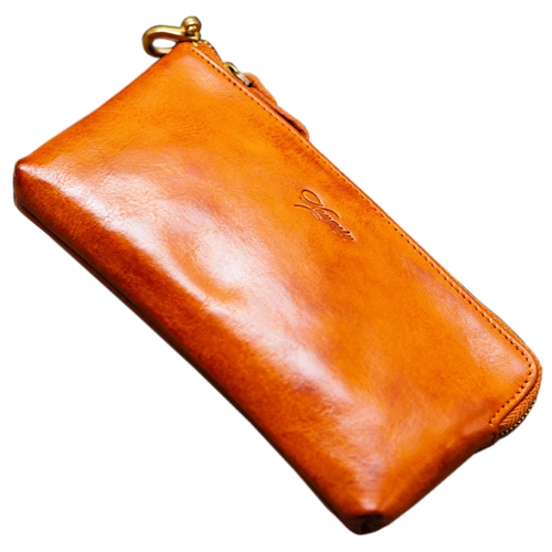 Кожаный бумажник, сумка с петлей на руку, маленькая сумка клатч, из натуральной кожи