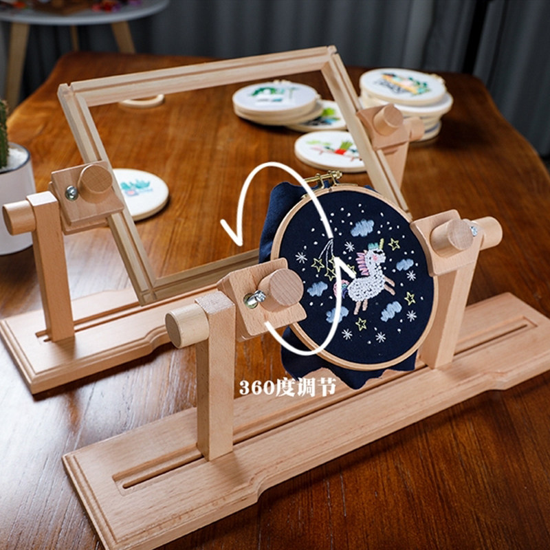 Embroidery desktop embroidery stand Desktop professional cross stitch Su embroidery household fixed stretch clip tool embroidery shelf bracket