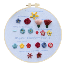 Finger Lu embroidery diy handmade material package for beginners basic stitching childrens school teaching practice for novices