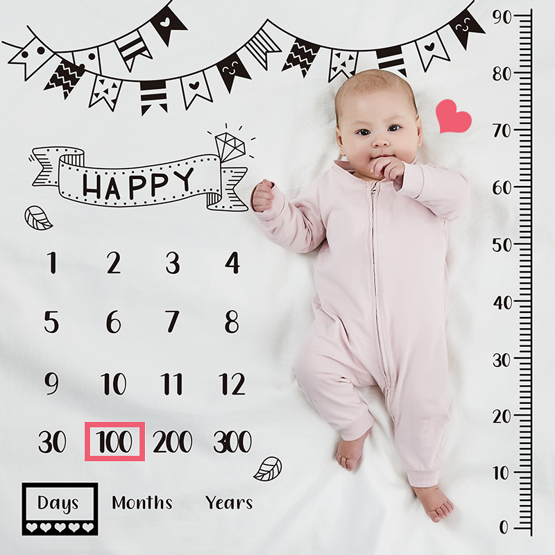 Baby photo background cloth baby full moon 100 days photography props creative month photo blanket newborn child shooting