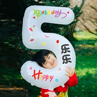 Белая цифровая наклейка, воздушный насос