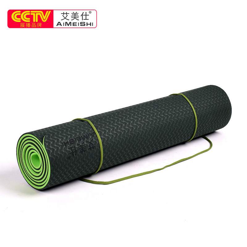 Eimesee Tpe Anti Slip Yoga Mat Thicken Widening Lengthening Beginner Men's Fitness Mat Yoga Blanket Women