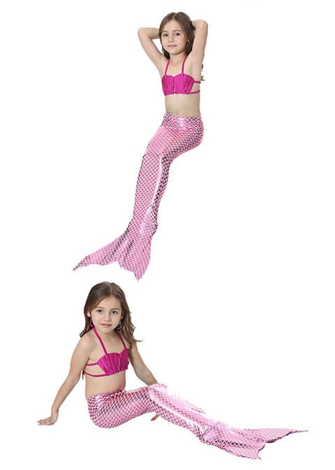 Trẻ em nàng tiên cá áo tắm bé gái đồ bơi bé gái nàng tiên cá bikini bikini bé áo tắm với mắt cá chân - Bộ đồ bơi của Kid quần áo bơi trẻ em
