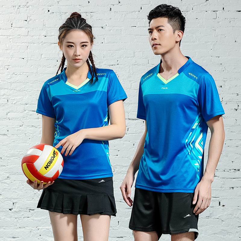 New pneumatic volleyball suit suit men's volleyball suit custom match uniform Women's short-sleeved sportswear quick-drying air-permeable printing