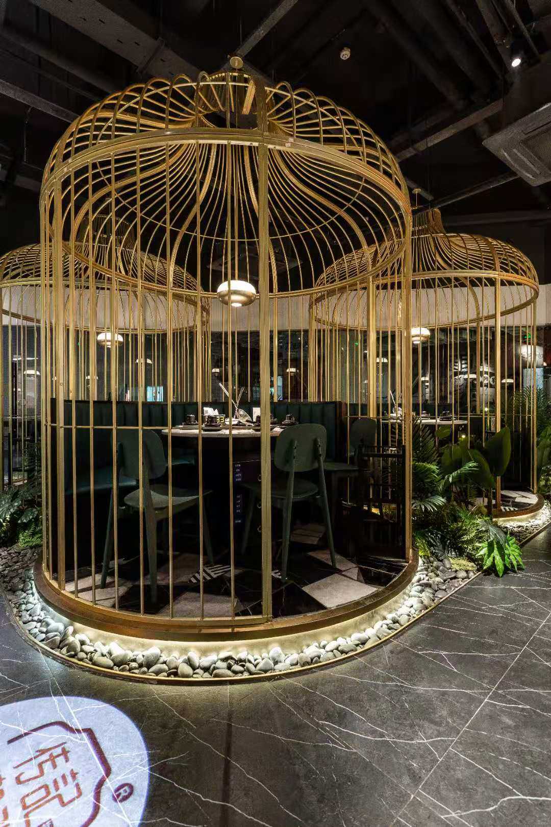 Wrought iron birdcage decoration extra large bird cage hot pot restaurant bird cage card seat outdoor large oversized bird cage giant