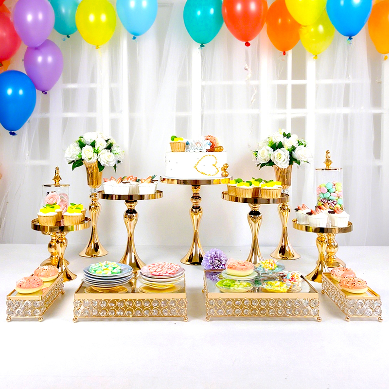 European-Style Iron Art Electroplated Cake Stand, Handmade Creative Dessert Display Stand, Decorative Piece, Dessert Pastry Tray European-Style Iron Art Electroplated Cake Stand, Handmade Creative Dessert Display Stand, Decorative Piece, Dessert Pastry Tray