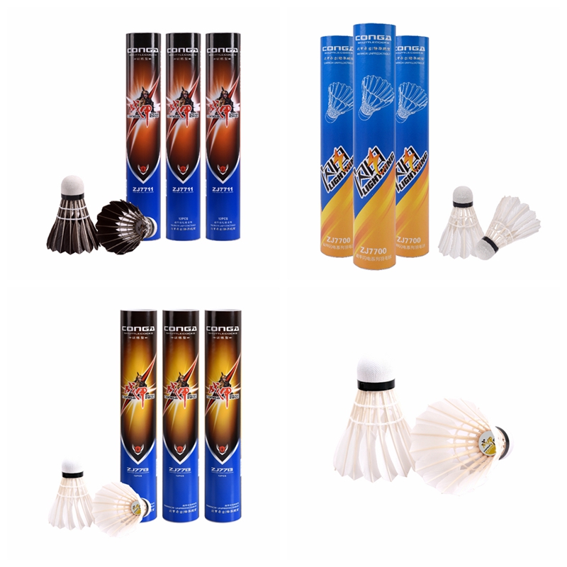 12 only Mounted Combat Armor Duck Bent Hair Badminton Foam Head Plume 16 pieces training professional ball