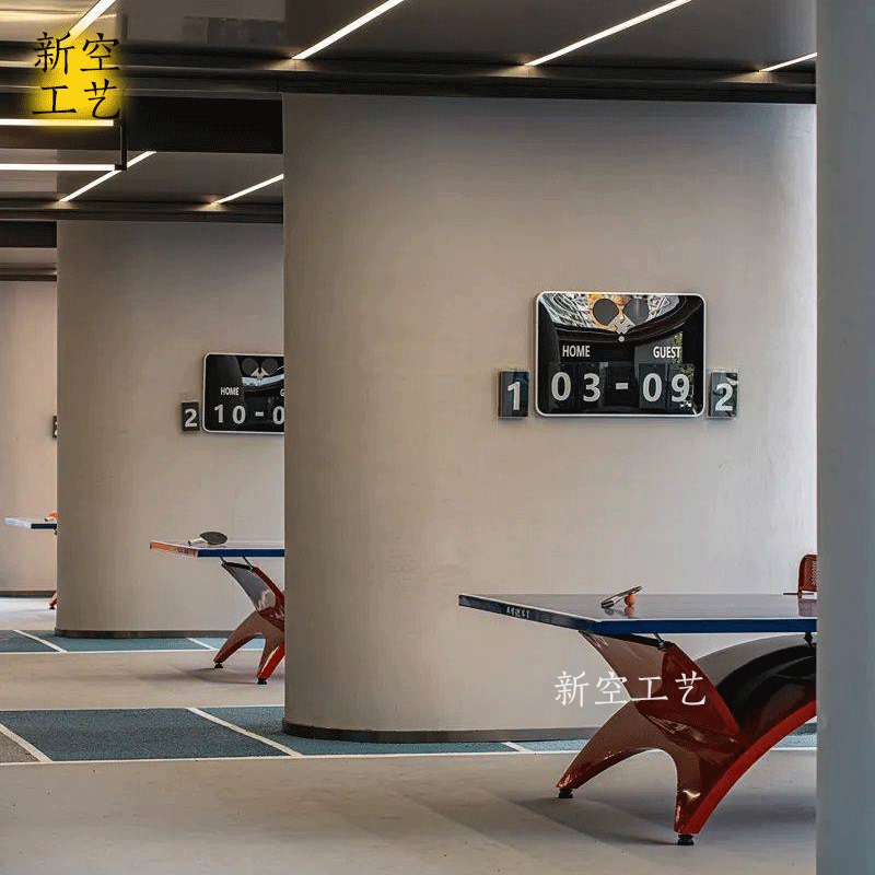 Table Tennis Scoreboard Modern Minimalist Three-Dimensional Decorative Painting Wall Art Creative Nordic Installation Wall Art