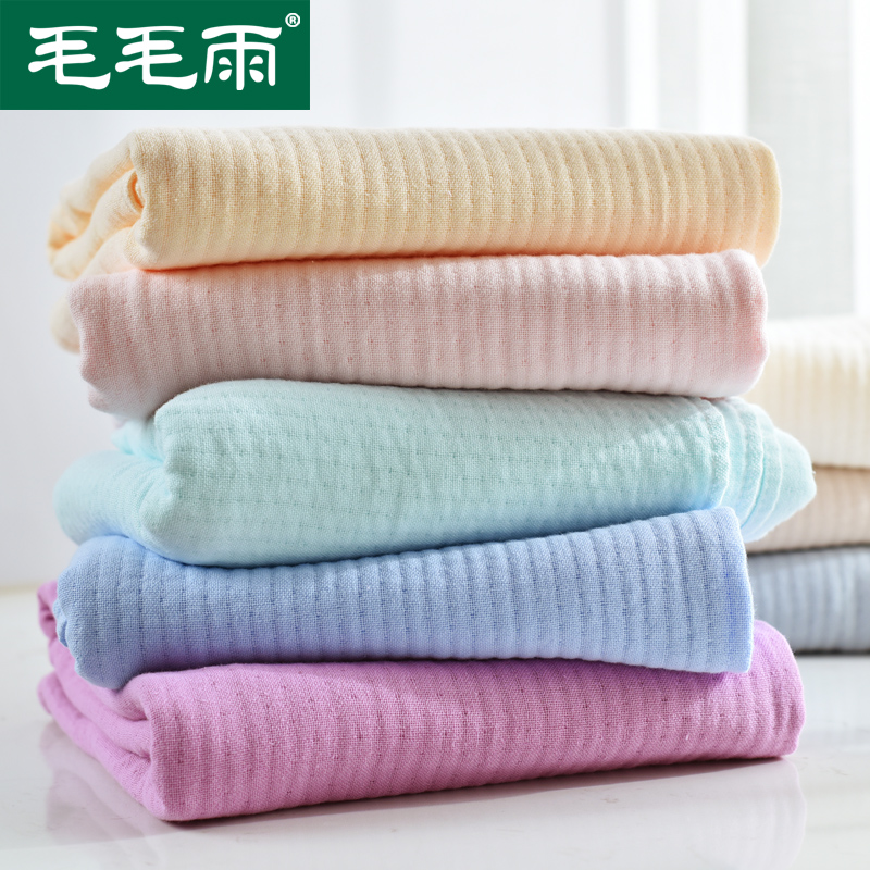 Gauze towel pure cotton wash face absorbent does not drop hair home face towel children baby quick dry rub hair adult cotton yarn