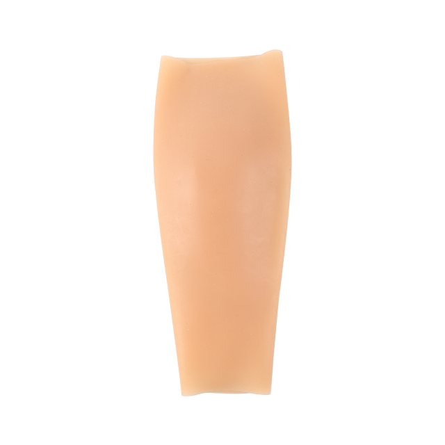 Silicone calf plumping leg sleeves to modify scars and cover the sleeves