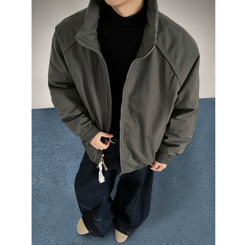 American Retro Stand-Up Collar down Jacket for Men, Winter Trendy Brand Loose Warm Jacket, Casual High-End Windproof Coat for Men American Retro Stand-Up Collar down Jacket for Men, Winter Trendy Brand Loose Warm Jacket, Casual High-End Windproof Coat for Men