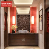 好有米 Северная стиль красная плитка мозаика для ванной комнаты фоновая настенная плитка плитка настенная плитка