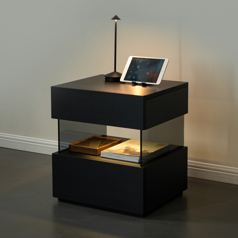 Italian Minimalist Suspended Bedside Table, Nordic Style Bedside Cabinet, Simple Modern Bedroom Bedside Storage Cabinet, Side Table