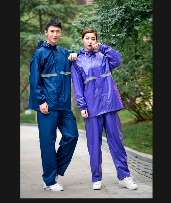 Người Lớn ngoài trời của Nam Giới Câu Cá Áo Mưa Mưa Quần Đặt Kích Thước Lớn Hồ Chứa Câu Cá Không Thấm Nước Dày Mặc Tops áo mưa xe đạp