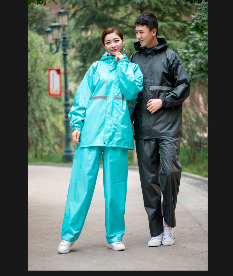 Người lớn dày gấp đôi không thấm nước nữ của nam giới mưa xe mưa quần phù hợp với ngoài trời câu cá đặc biệt câu cá áo mưa quần áo mưa bộ