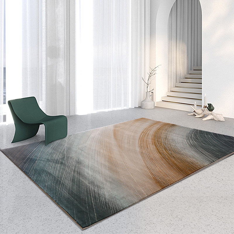 Belgium Imports Light Lavish Living Room Sofa Rug Nordic Modern Abstract Art Windy Orange Bedroom Floor Mat