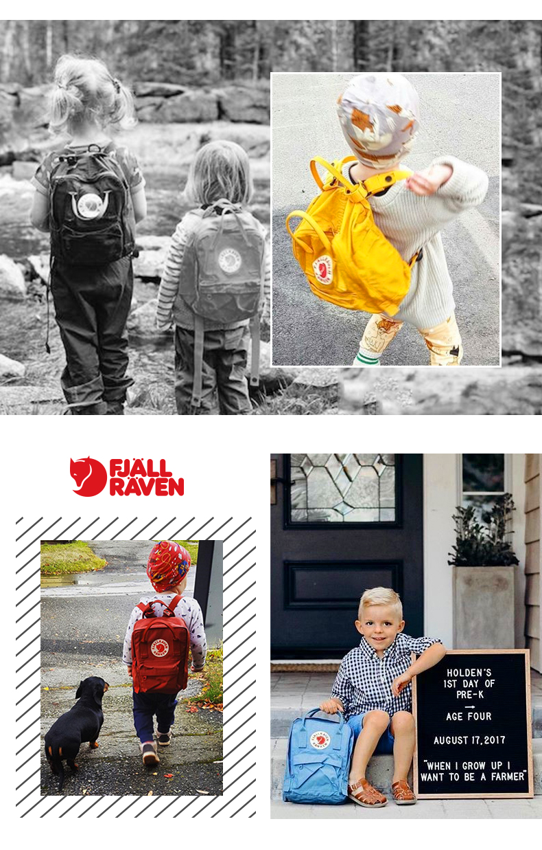 Fjallraven北极狐 kanken Kids 小学生双肩包 7L 图5