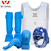 Jiurishan karate protective gear set adult WKF competition childrens training chest helmet boxing leg guard full set