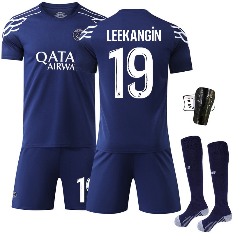 2425 Paris Saint-Germain Away Jersey Number 7 Kvarambapé, Number 10 Dembélé, Number 19 Lee Kang-Woo, Number 30 Messi Football Shirt 2425 Paris Saint-Germain Away Jersey Number 7 Kvarambapé, Number 10 Dembélé, Number 19 Lee Kang-Woo, Number 30 Messi Football Shirt