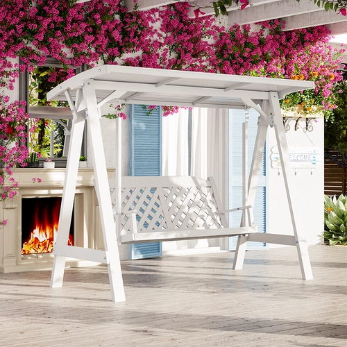 Качели, дорожная деревянная уличная качалка из натурального дерева