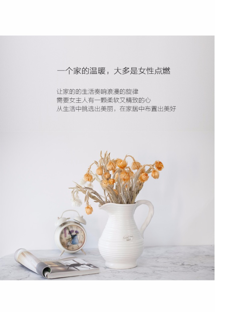 [Hongyue] thích ngôi nhà, hoa hình chậu, bình gốm, bình hoa khô Bắc Âu đơn giản, hình dáng độc đáo - Vase / Bồn hoa & Kệ bình hoa giả đẹp