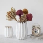 [Hong Yue] yêu quý gia đình bình hoa trắng nến cao cấp thủy tinh đơn giản hoa khô Bắc Âu - Vase / Bồn hoa & Kệ chậu trồng lan hồ điệp