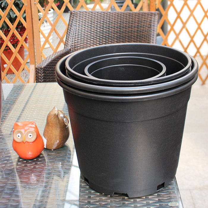 (Hongyue) Injection molding planting pots 10 into home gardening pots for placing flowers and green planting pots indoors and outdoors
