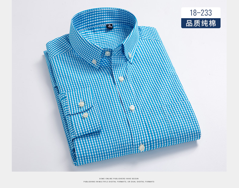 Bailey Bird 2018 Áo kẻ sọc mùa thu Áo sơ mi cotton giản dị Áo sơ mi nam dài tay Inch Cotton Hàn Quốc Sửa chữa áo sơ mi hàn quốc nam
