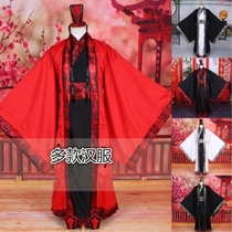 Ancient costume male Hanfu Tang costume Qin Dynasty Spring and Autumn Warring States Three Kingdoms Officials Han Dynasty Minister Ancient Performance Costume