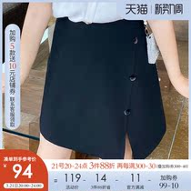 Cetto Treasure Big Code Womens Dress Fat Sister 2021 Summer Dress New Irregular A Character Half Body Dress Short Skirt 200 Catty