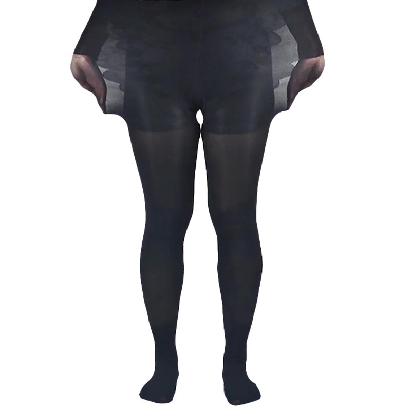 Caiduobao large size women's clothing 2018 autumn plus fat and long thin bottoming socks velvet anti-hook stockings S006