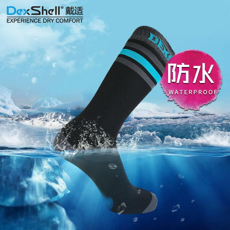 Dai Shi DexShell ống ngắn khô nhanh cho nam và nữ thể thao ngoài trời, tất không thấm nước và thoáng khí DS625W - Vớ thể thao