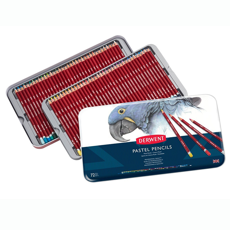 British Dercent Rhyme Pastel Pencils Pink Lead Pink Pencil 72 Color 36 Color Iron Box