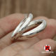 Da Zhuo good art goodart thick ring ring couple ring women's 925 sterling silver men's simple closed ring ring