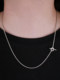 Dazhuo 925 sterling silver 2mm twist chain OT buckle necklace men and women long short clavicle chain simple plain chain wearable pendant
