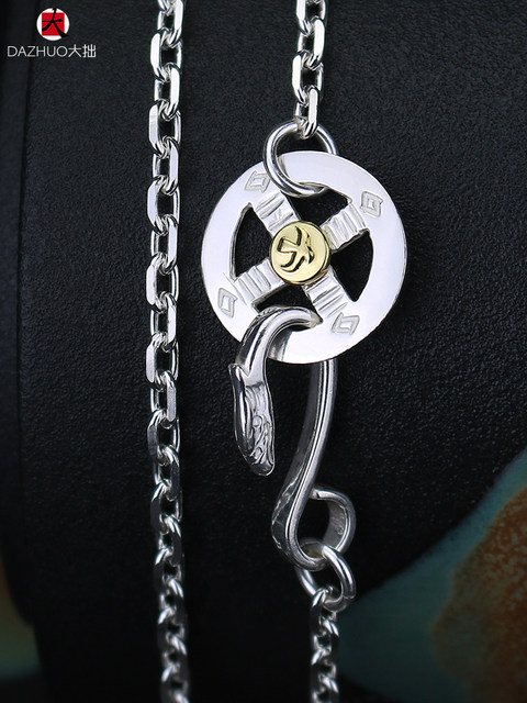Dazhuo Goro Takahashi goro s Taijiao chain thin angle chain 925 sterling silver necklace goros pendant with chain plain chain