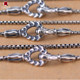 Da Zhuo Lone ones box chain old necklace sterling silver MF Hook Box Chain trendy brand retro hook box chain