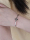 Dazhuo handmade s925 sterling silver cross vajra retro bracelet men's and women's trendy unique thin open bracelet old